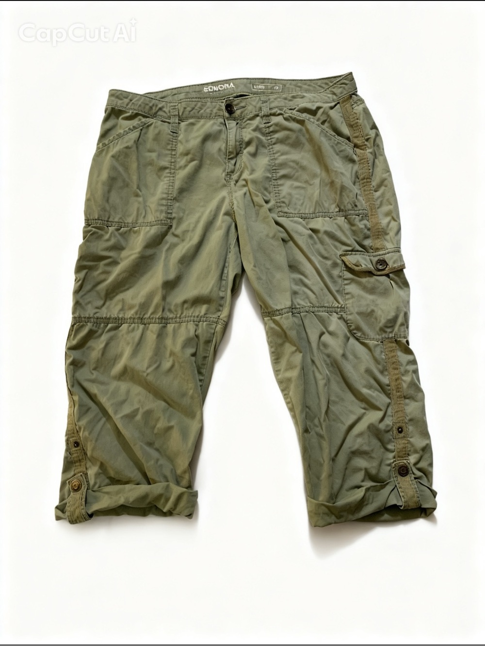 SONOMA Olive Utility Capri Pants